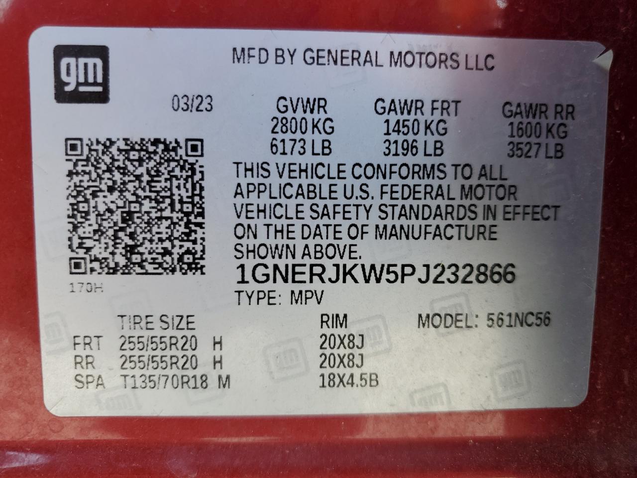 2023 CHEVROLET TRAVERSE