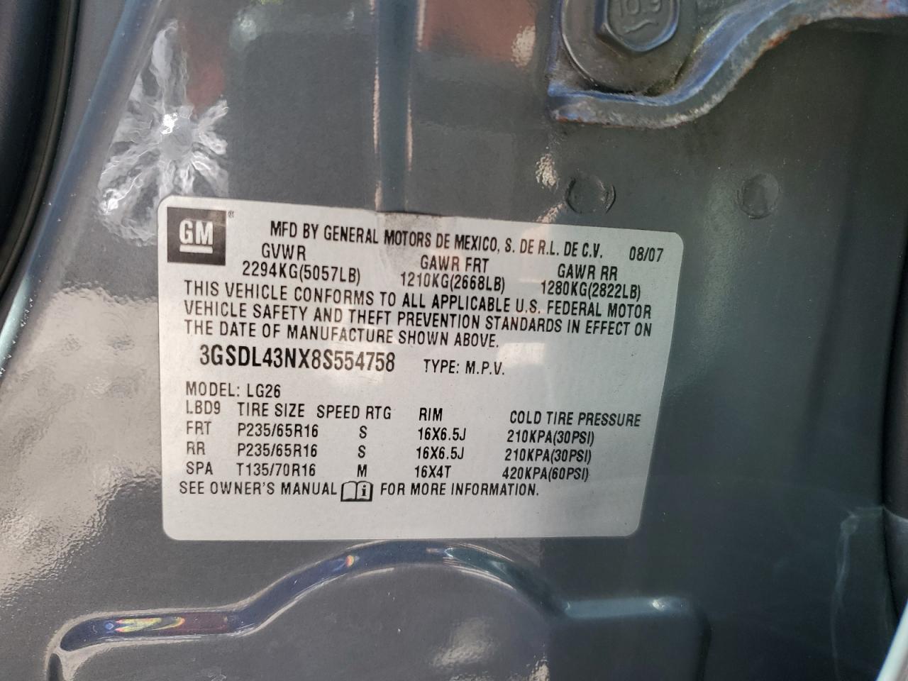 2008 SATURN Vue