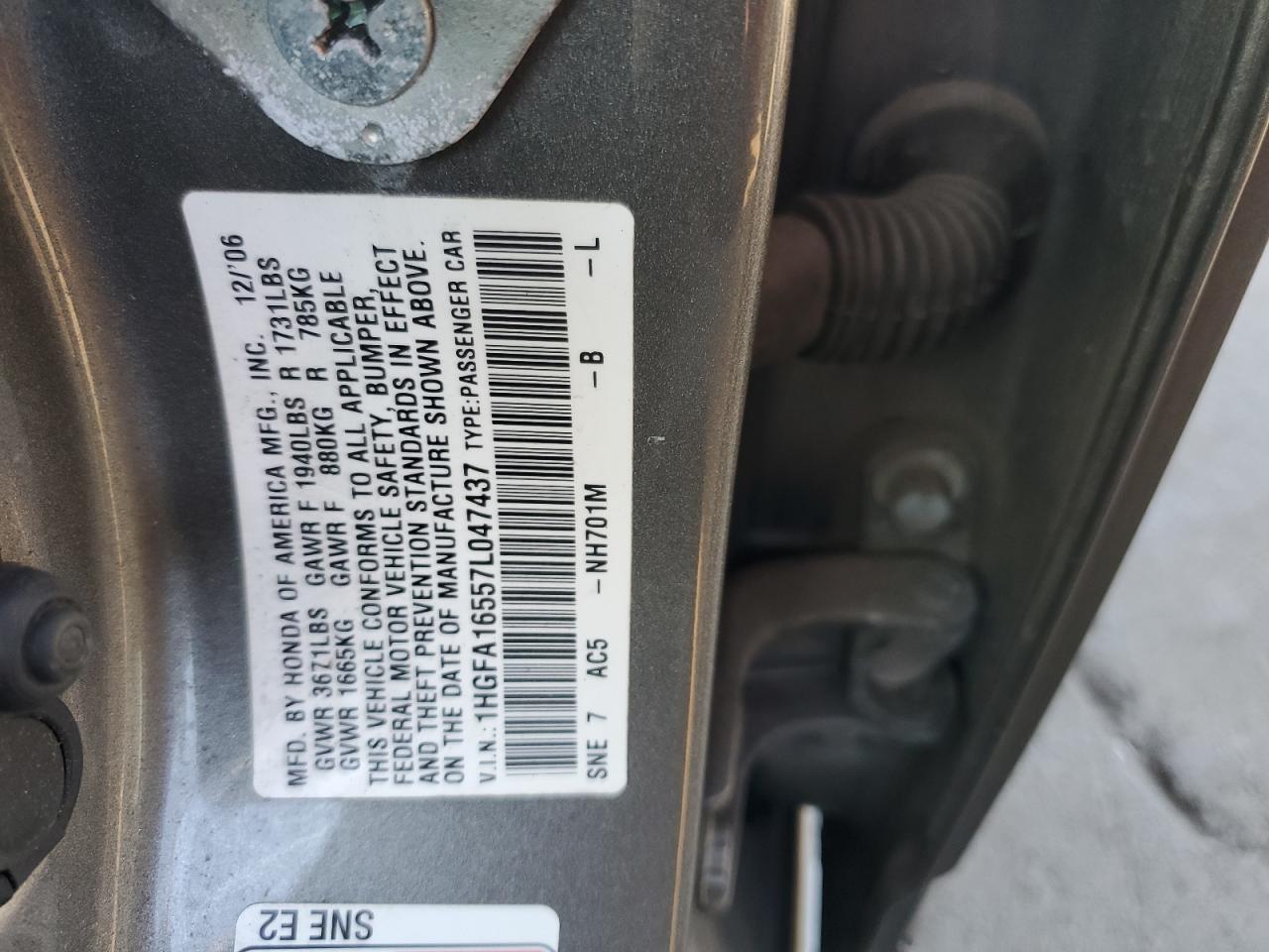 2007 HONDA CIVIC