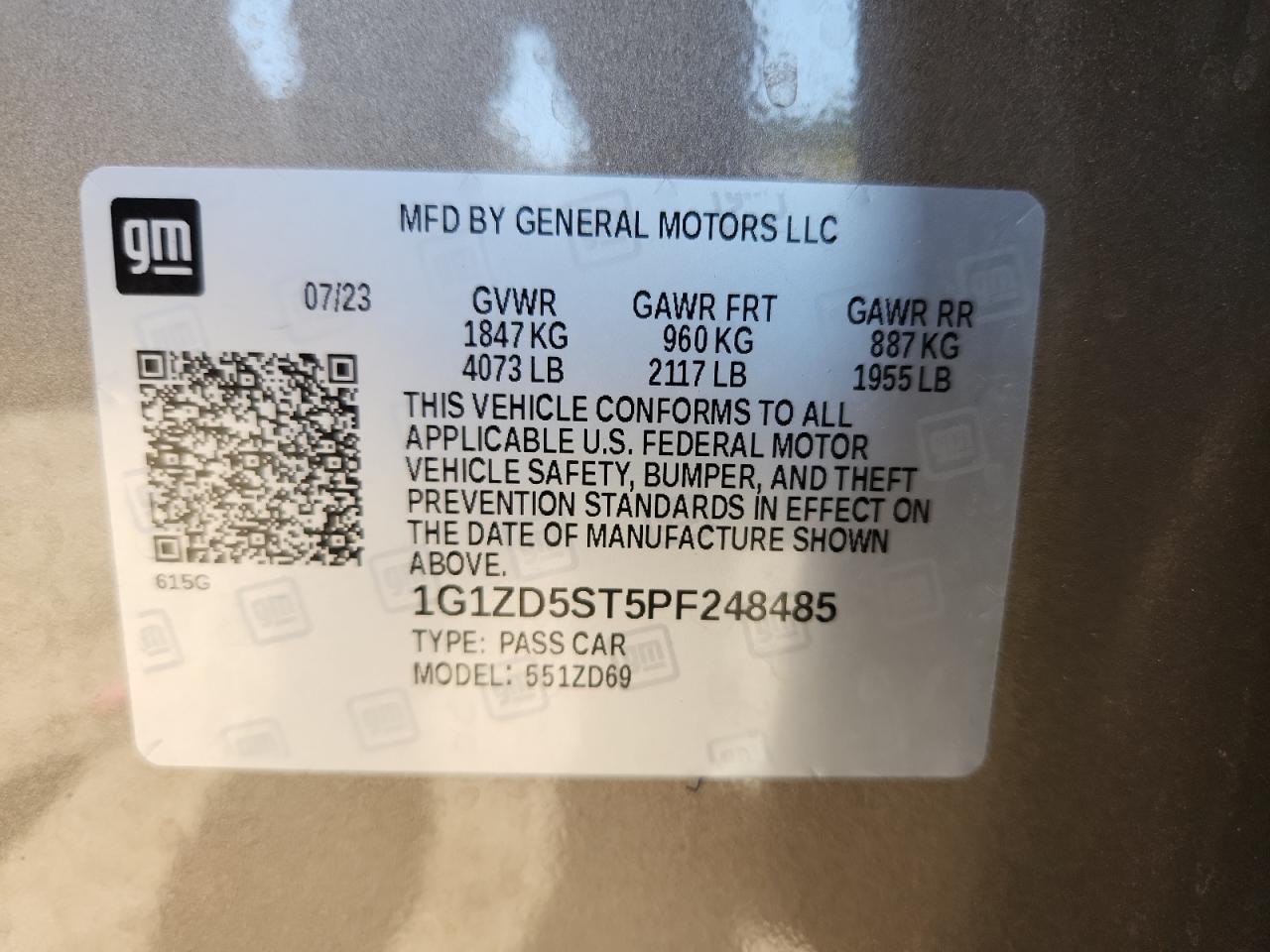 2023 CHEVROLET MALIBU