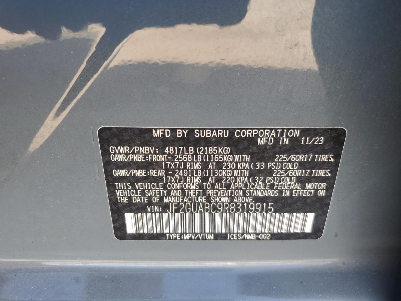 2024 SUBARU Crosstrek