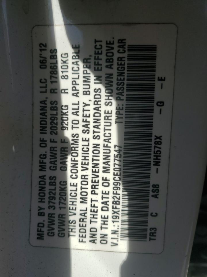 2012 HONDA CIVIC