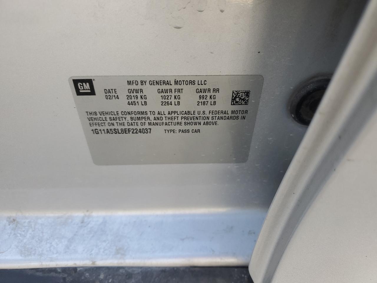 2014 CHEVROLET MALIBU