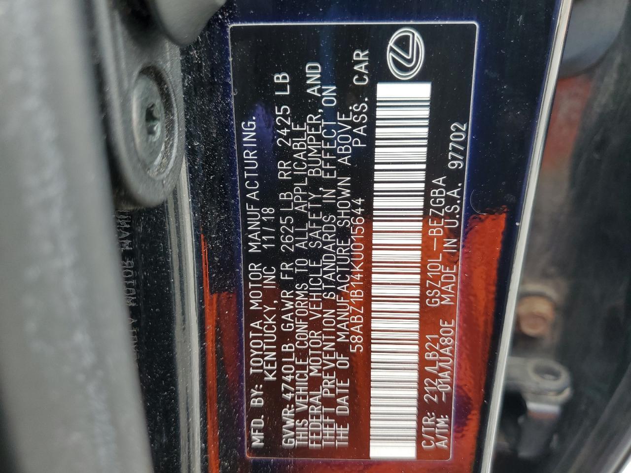2019 LEXUS ES 350