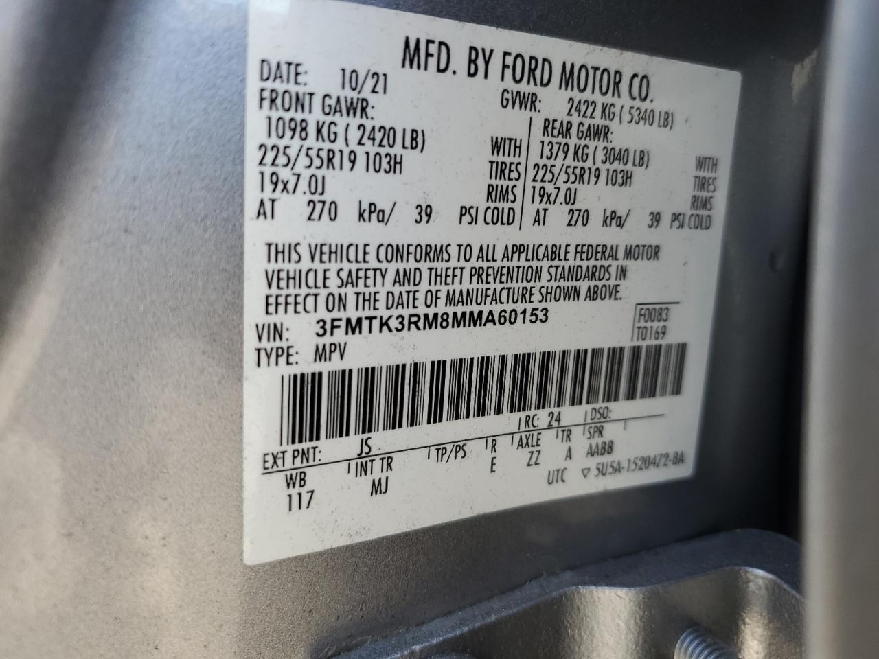 2021 FORD Mustang Mach-E