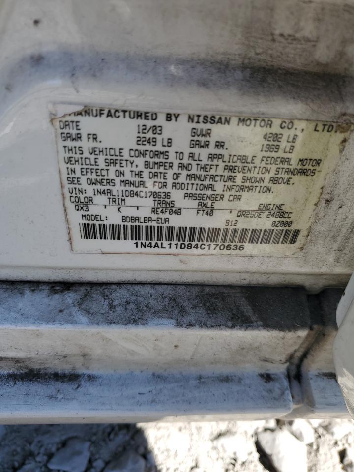 2004 NISSAN ALTIMA