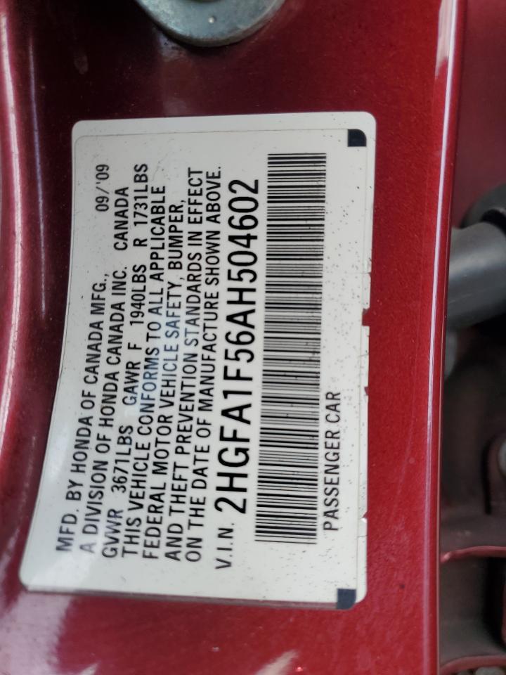 2010 HONDA CIVIC