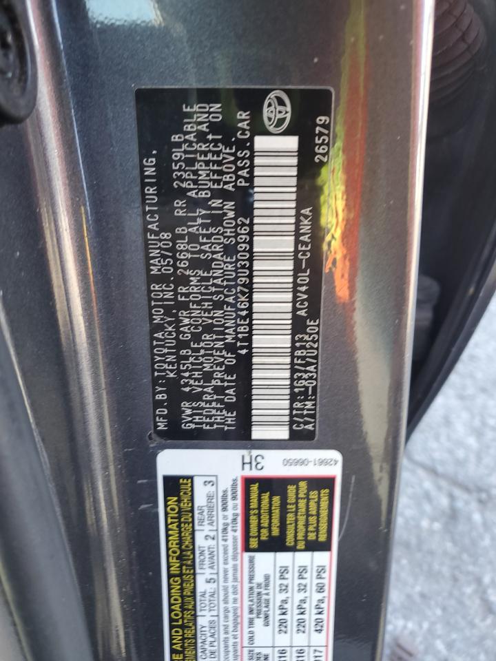 2009 TOYOTA CAMRY