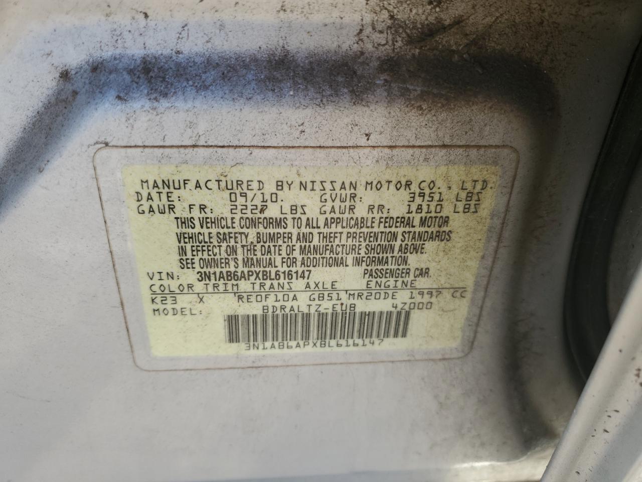 2011 NISSAN SENTRA