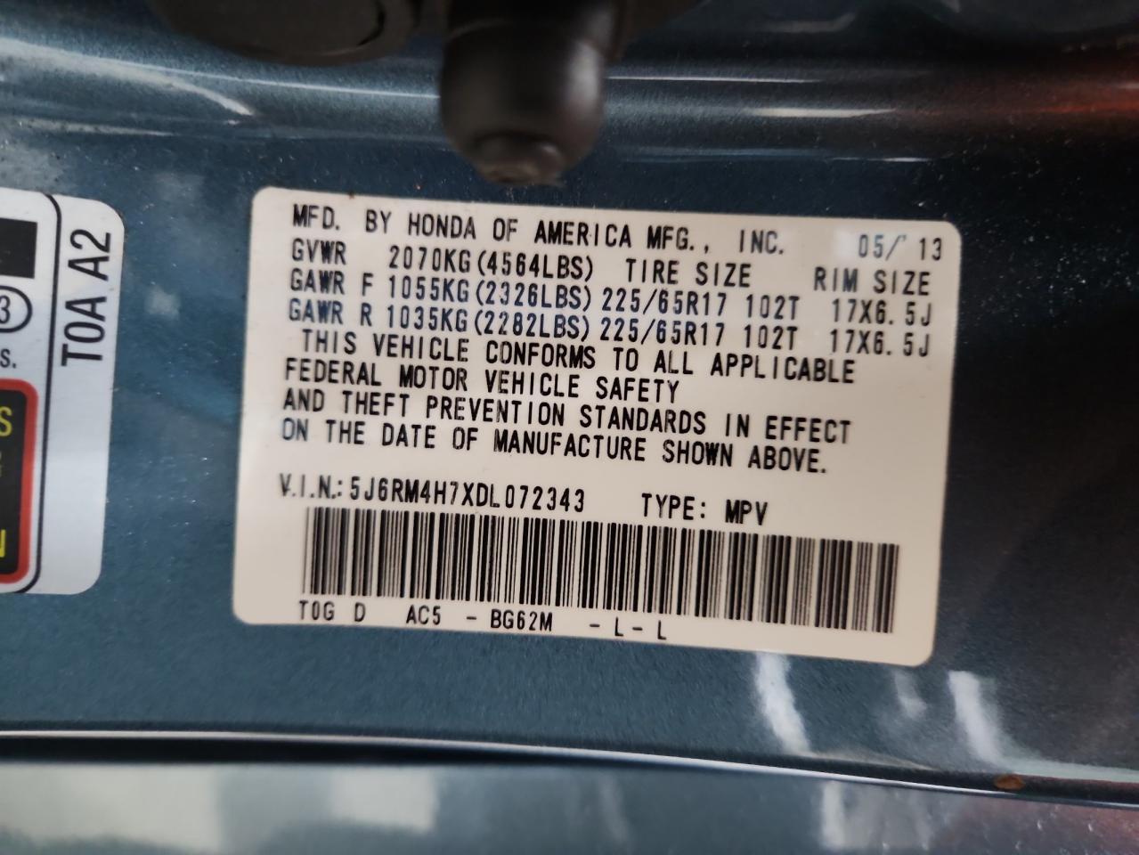 2013 HONDA CR-V