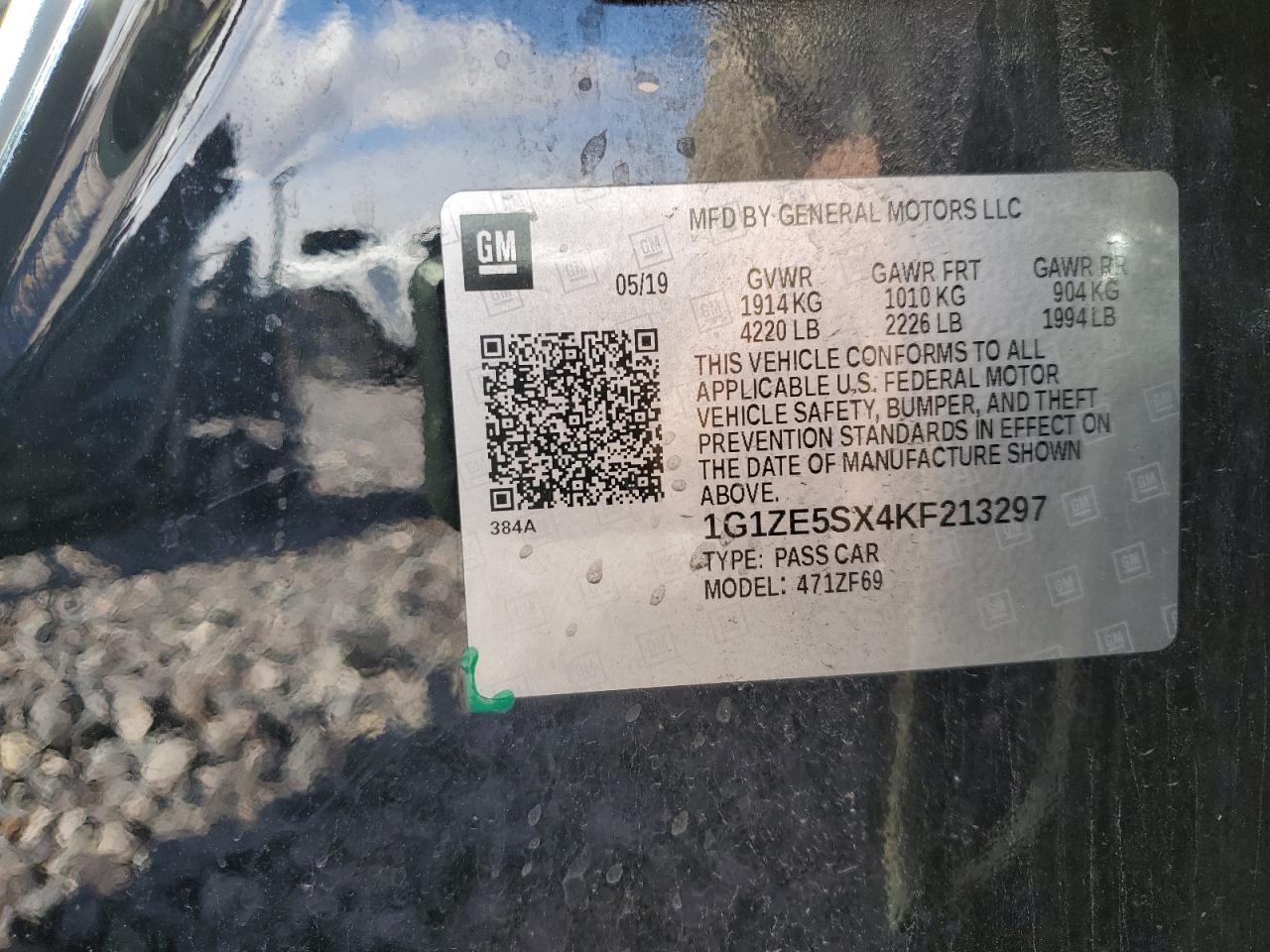 2019 CHEVROLET MALIBU