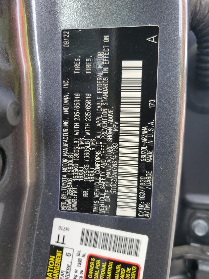 2022 TOYOTA HIGHLANDER