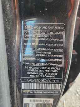 2012 LAND ROVER RANGE ROVER
