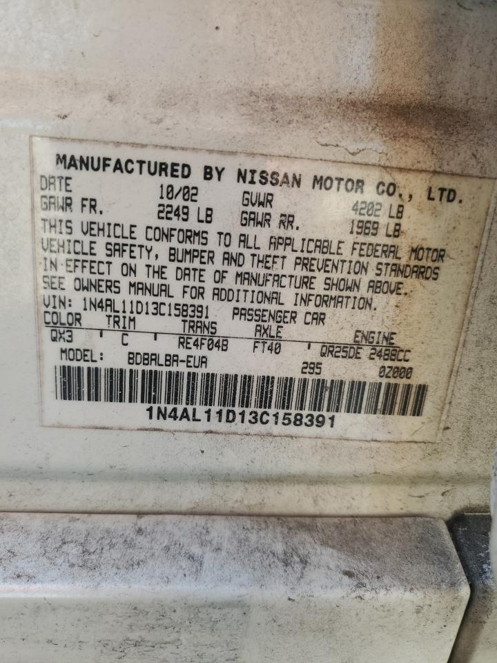 2003 NISSAN ALTIMA