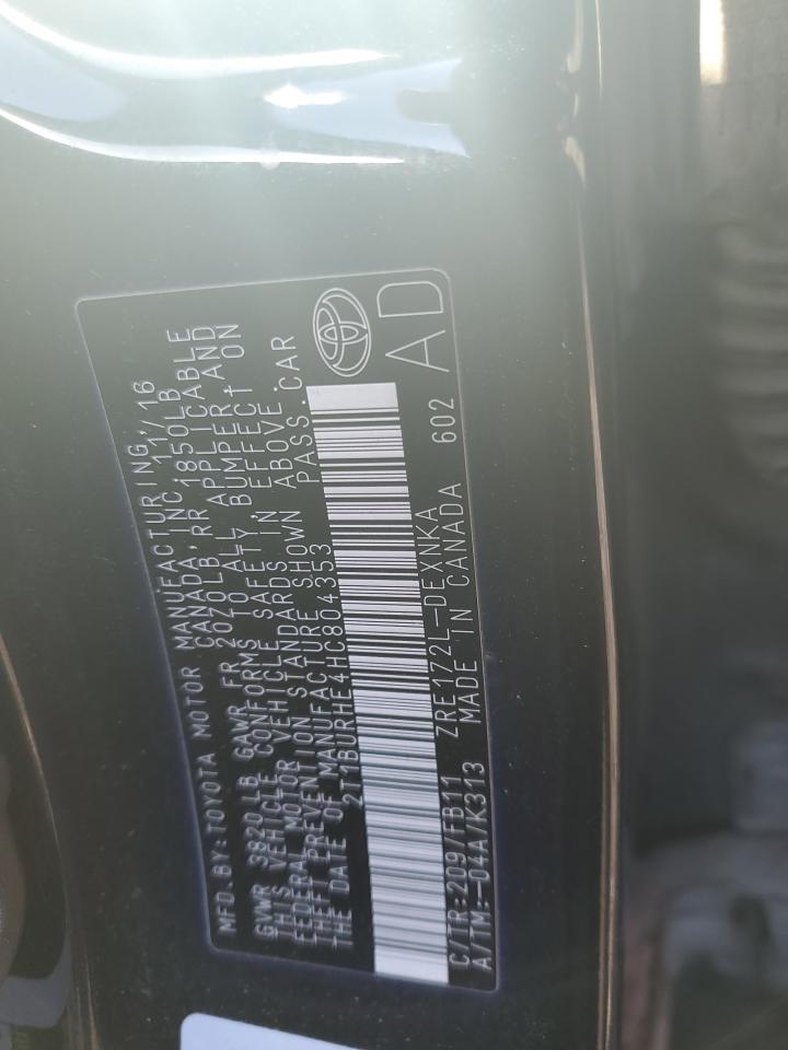 2017 TOYOTA COROLLA