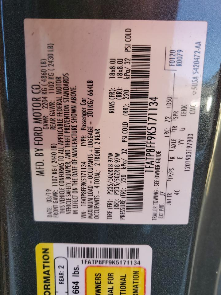 2019 FORD MUSTANG