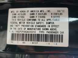 2012 HONDA ACCORD