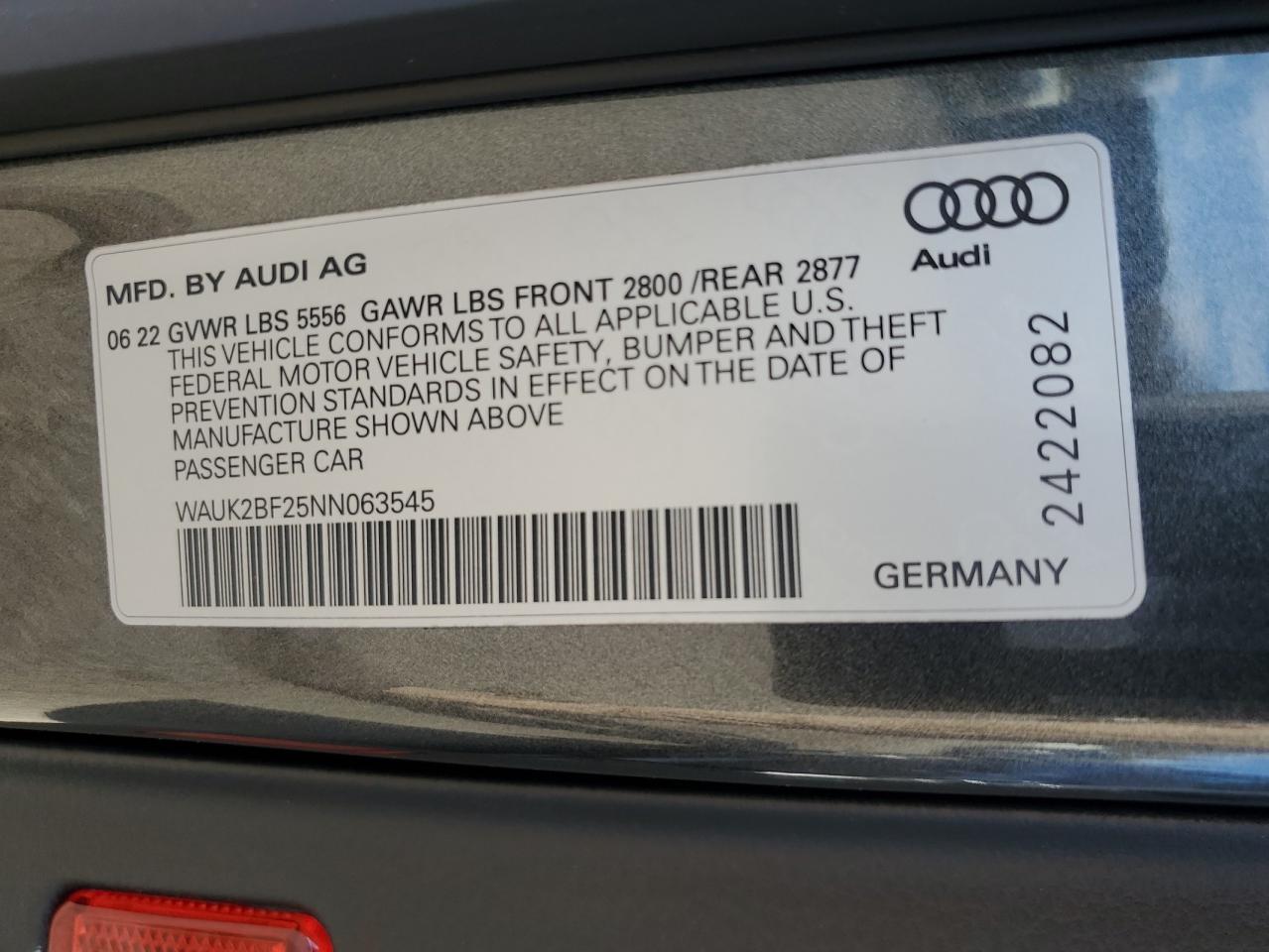 2022 AUDI A6
