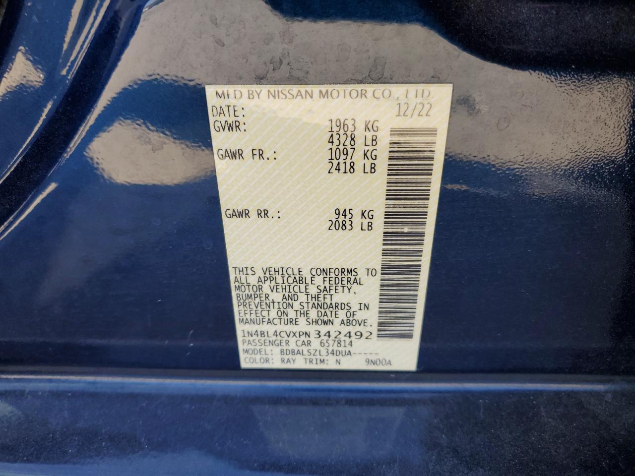2023 NISSAN ALTIMA