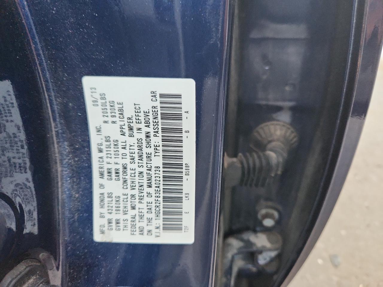 2014 HONDA ACCORD