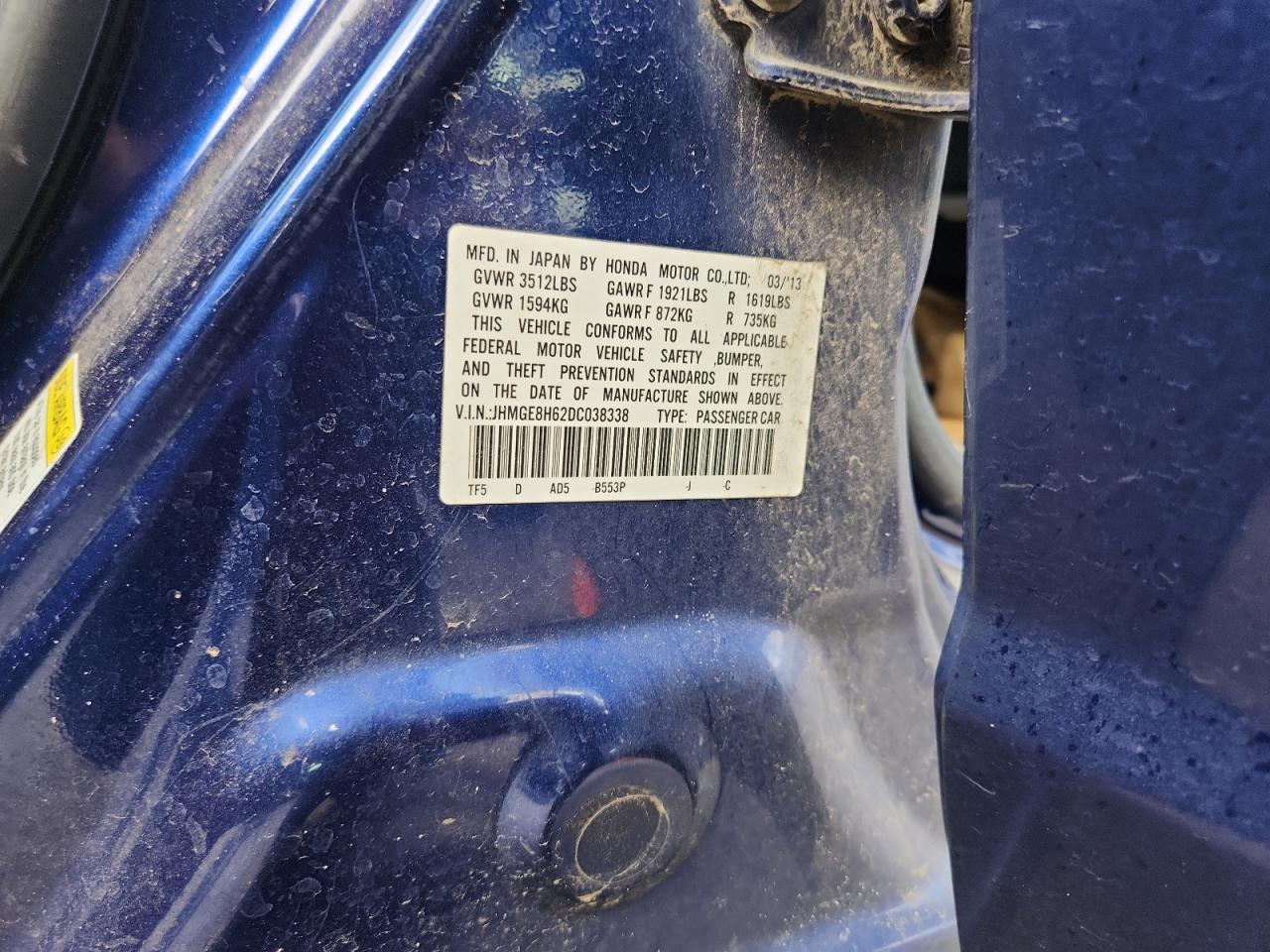 2013 HONDA FIT