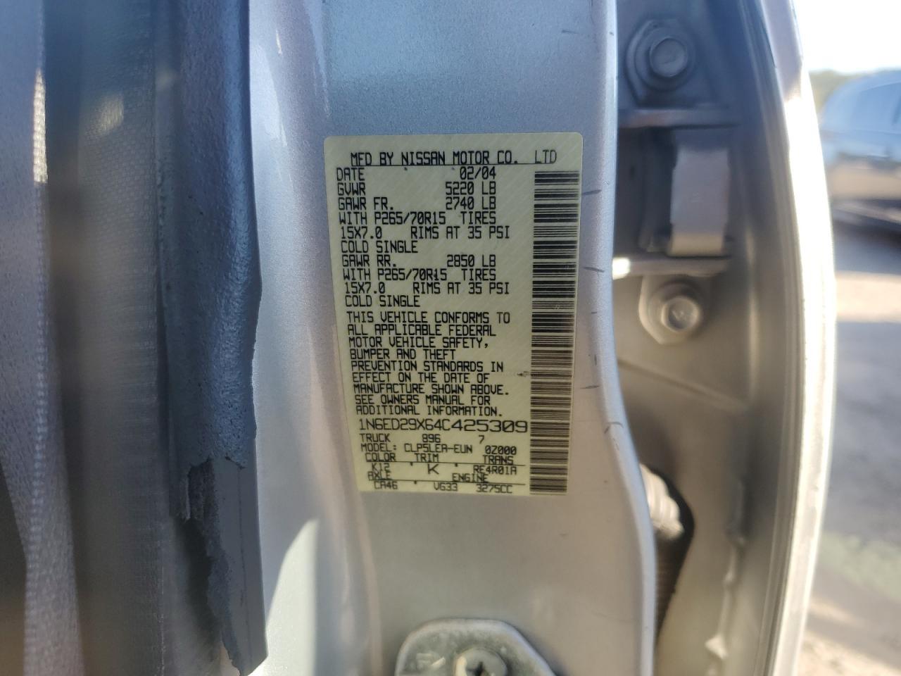 2004 NISSAN Frontier