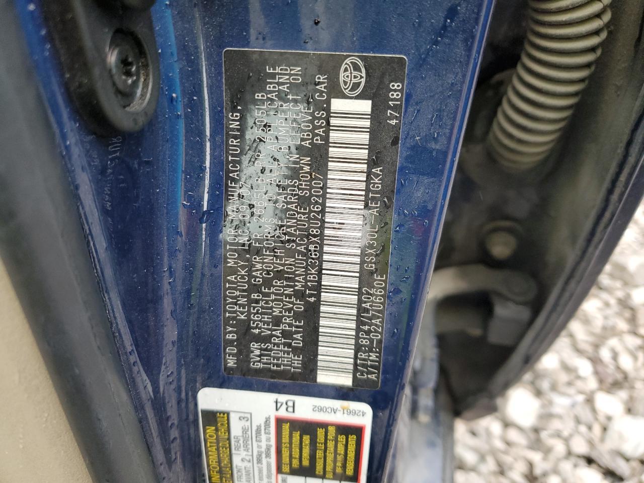 2008 TOYOTA Avalon