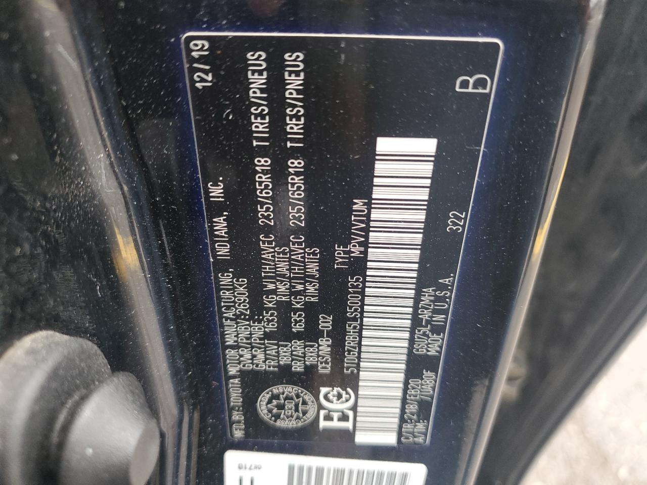 2020 TOYOTA HIGHLANDER