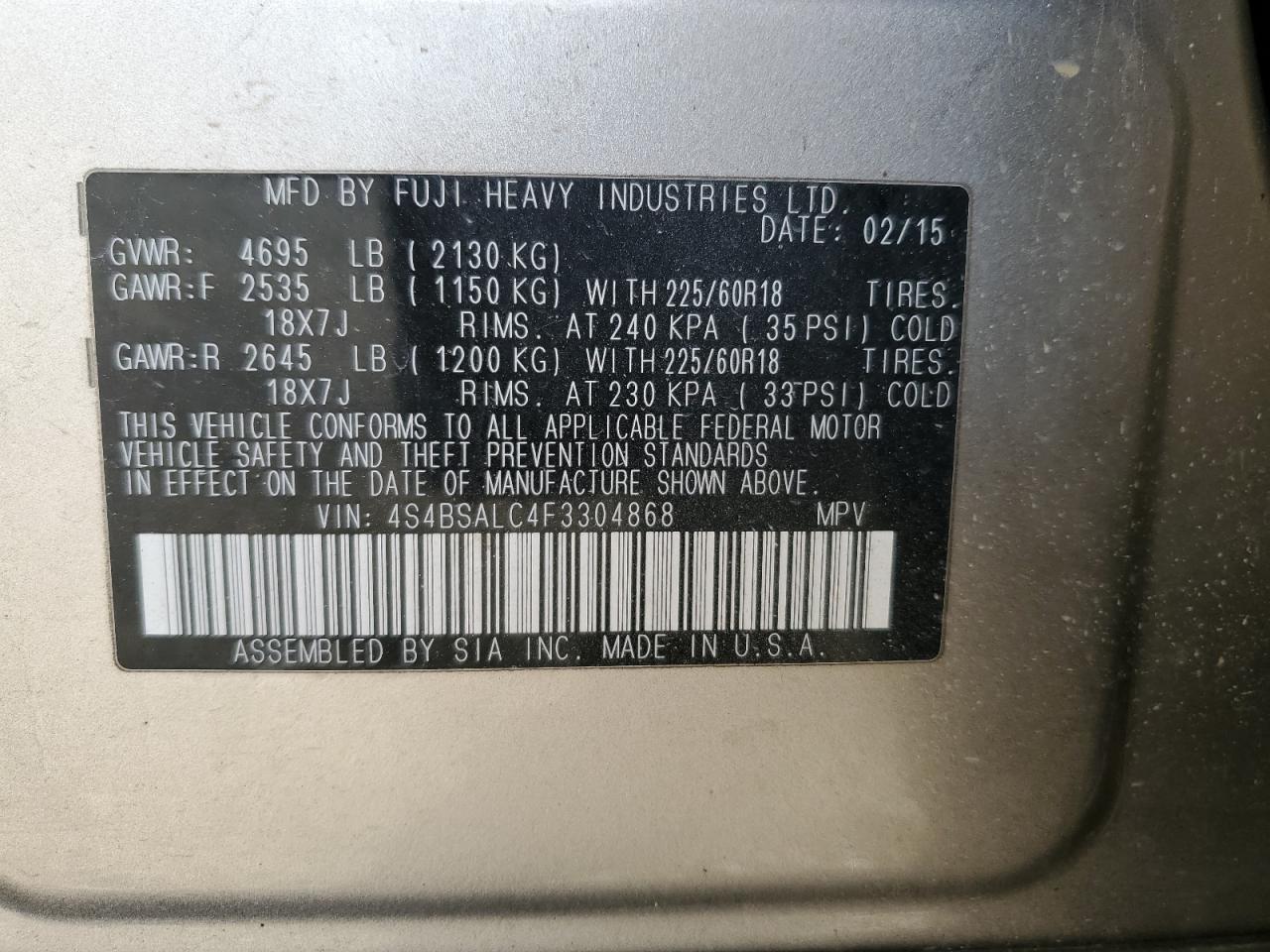 2022 SUBARU Outback