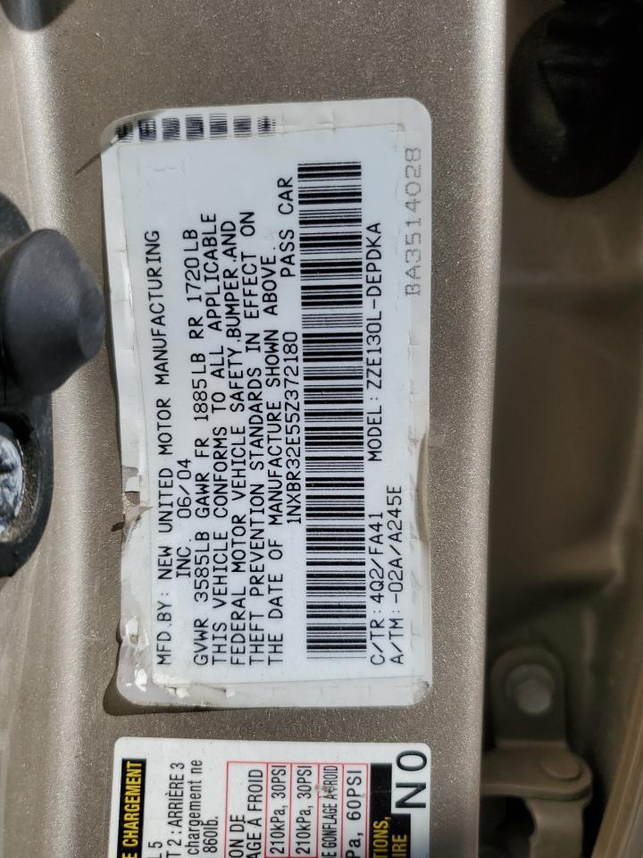 2005 TOYOTA COROLLA