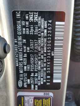 2013 KIA SORENTO