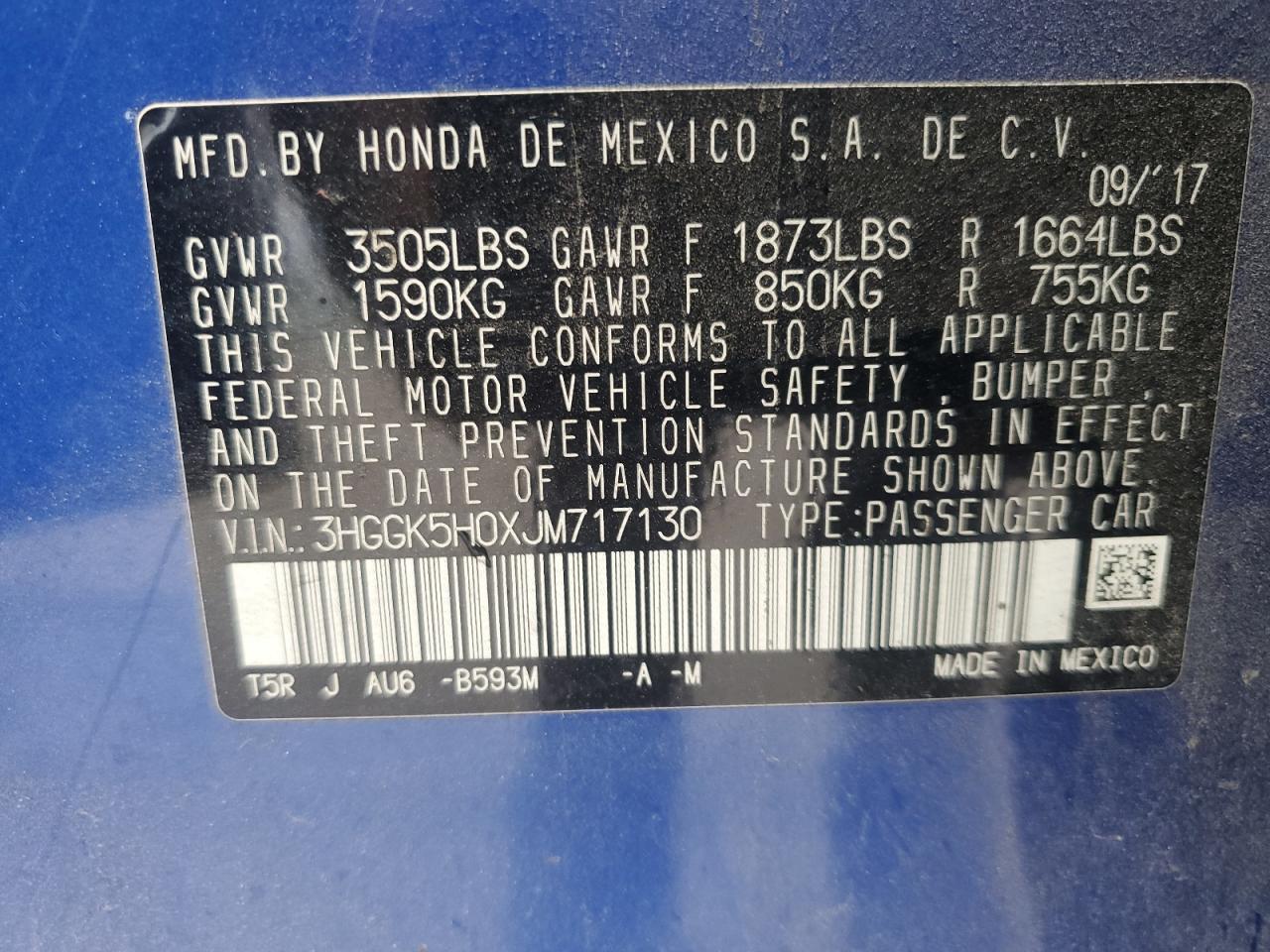 2018 HONDA FIT