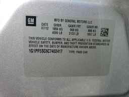 2012 CHEVROLET CRUZE