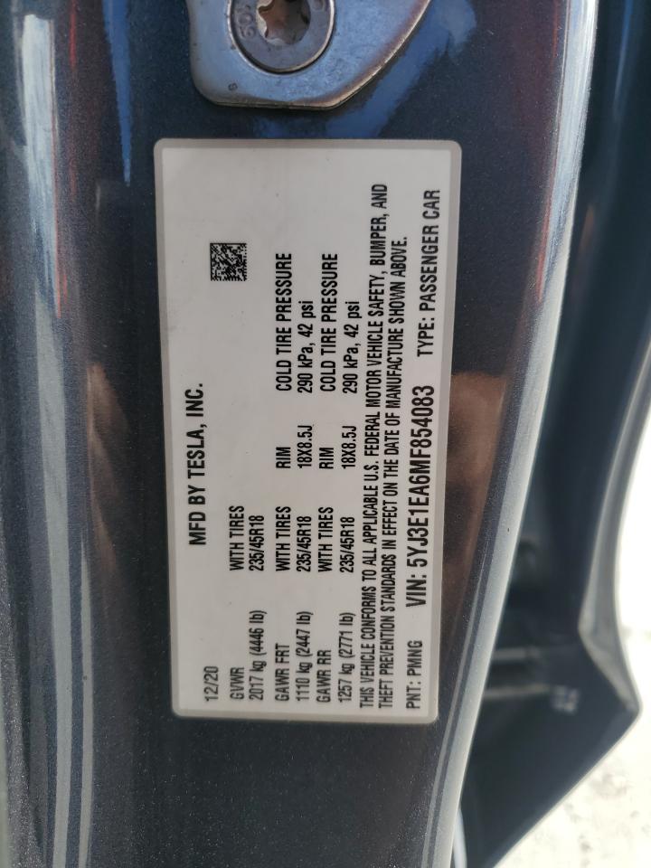 2021 TESLA MODEL 3