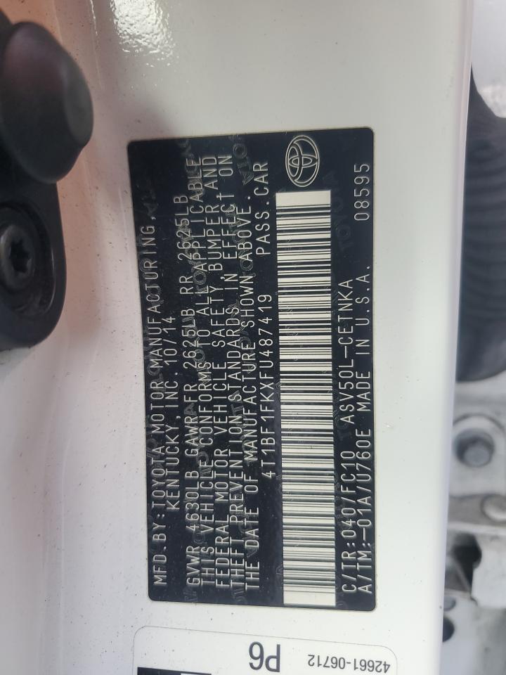 2015 TOYOTA CAMRY