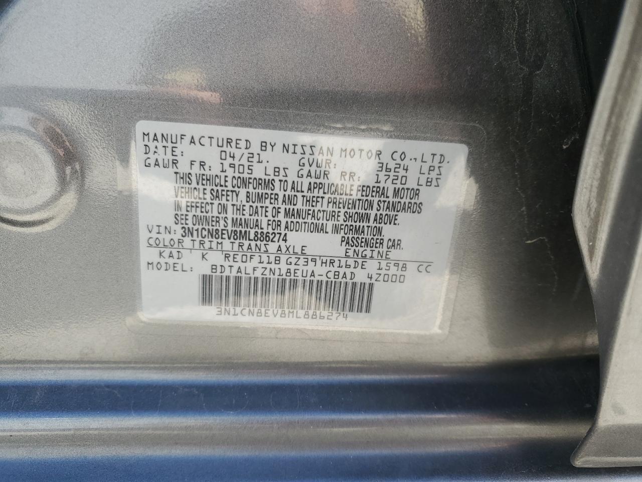 2021 NISSAN VERSA