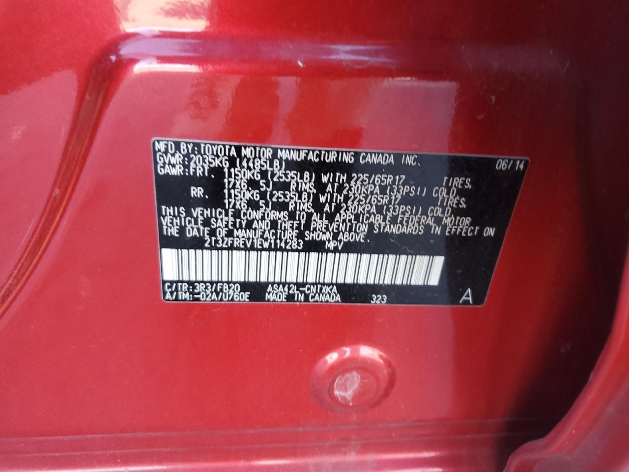2014 TOYOTA RAV4