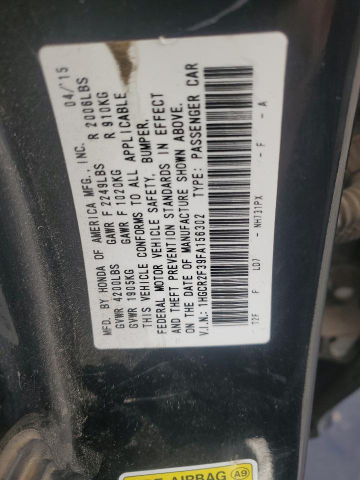 2015 HONDA ACCORD