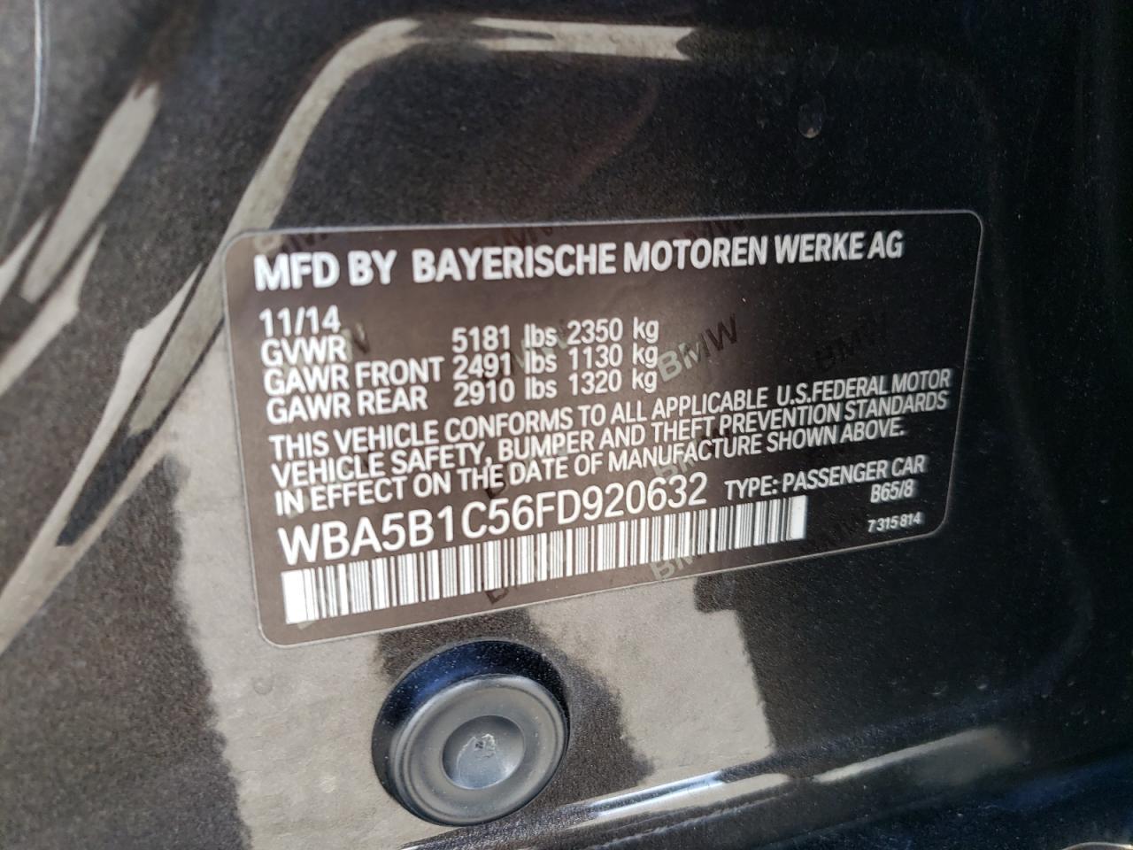 2015 BMW 5 series