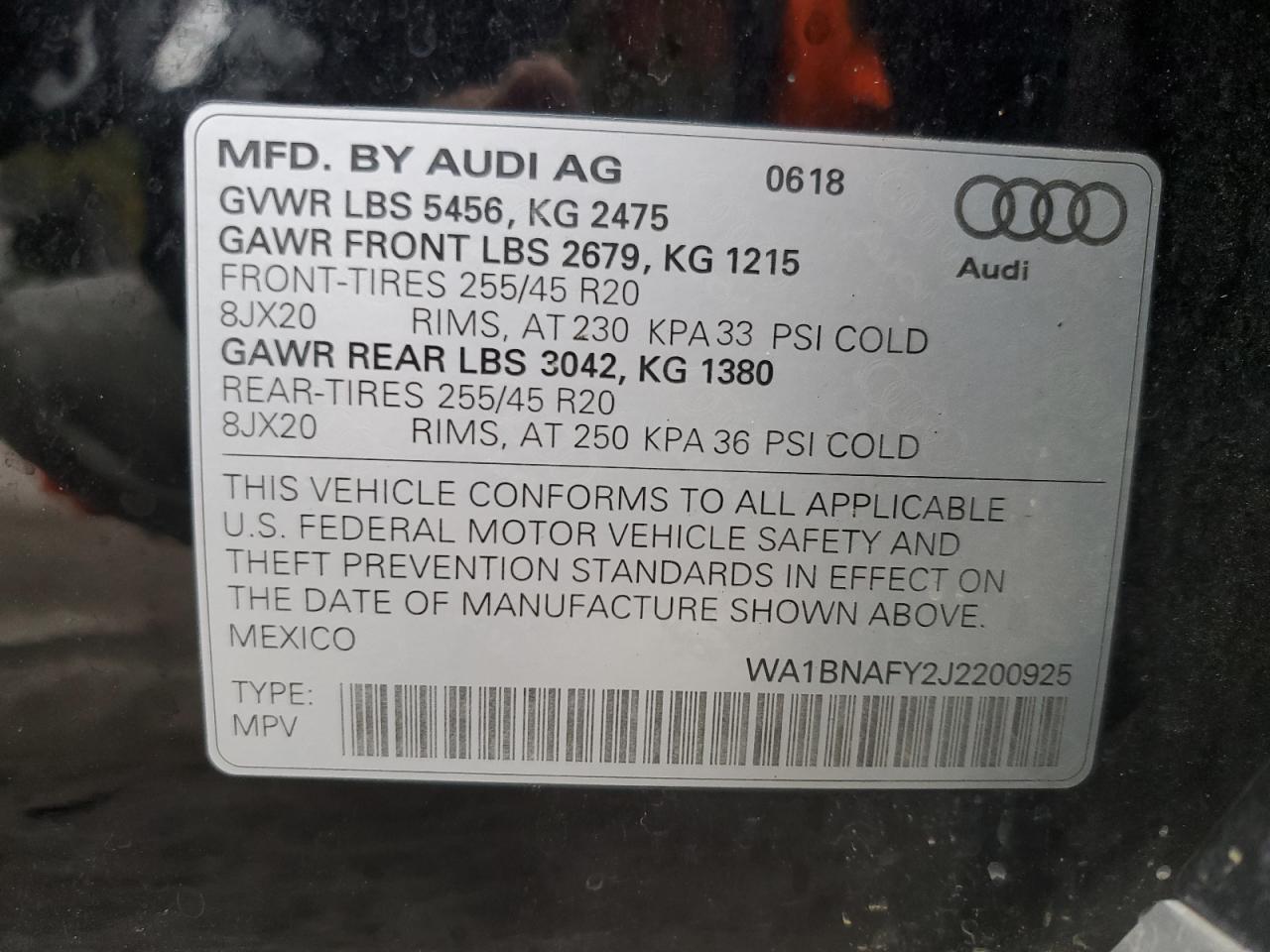 2018 AUDI Q5