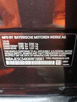 2019 BMW 5 series