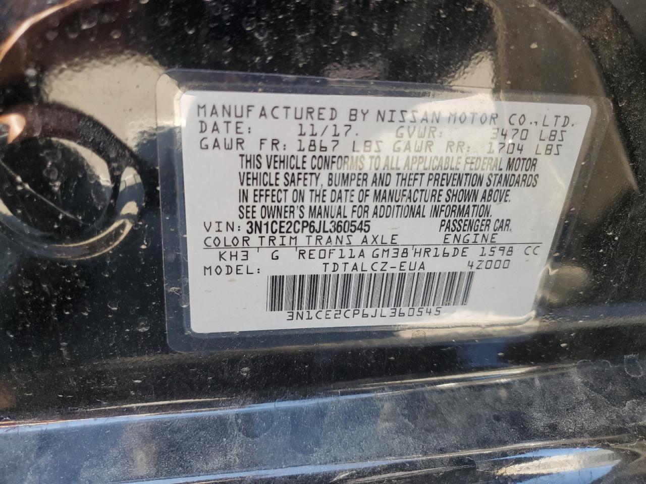 2018 NISSAN Versa Note