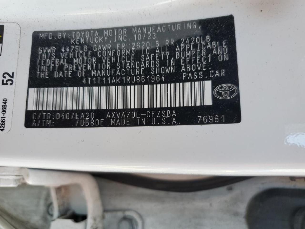2024 TOYOTA CAMRY