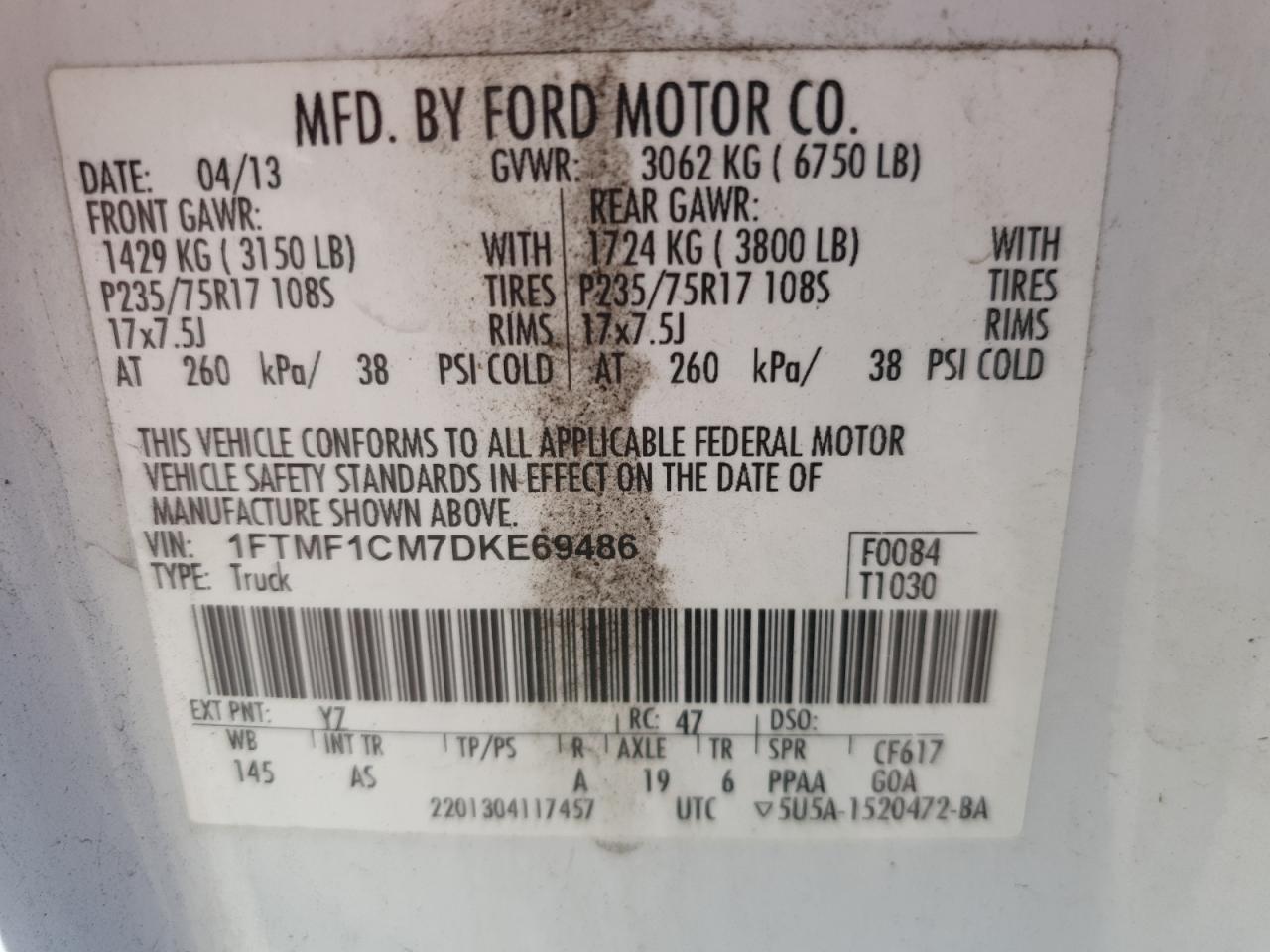 2013 FORD F-150