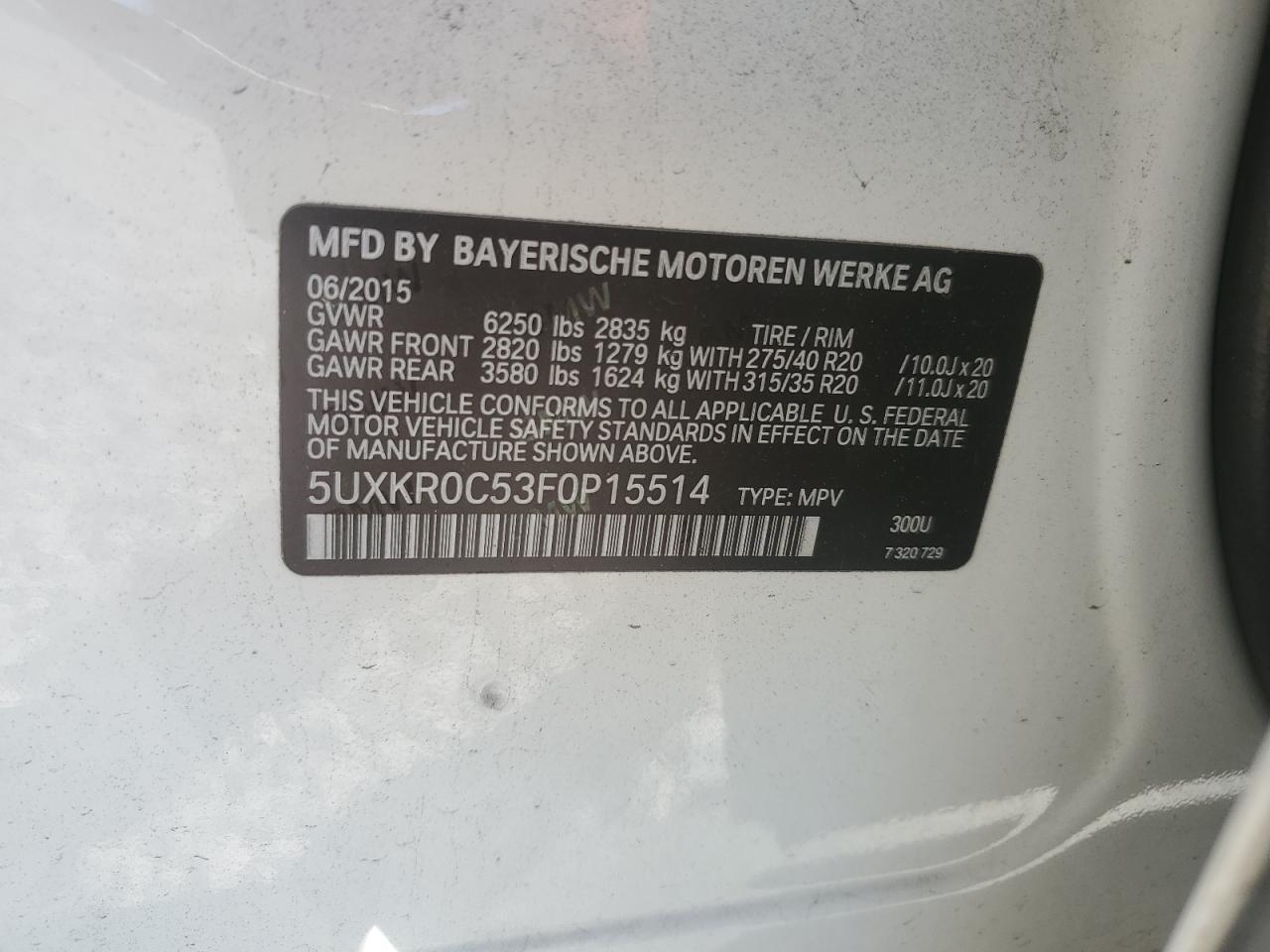2015 BMW X5