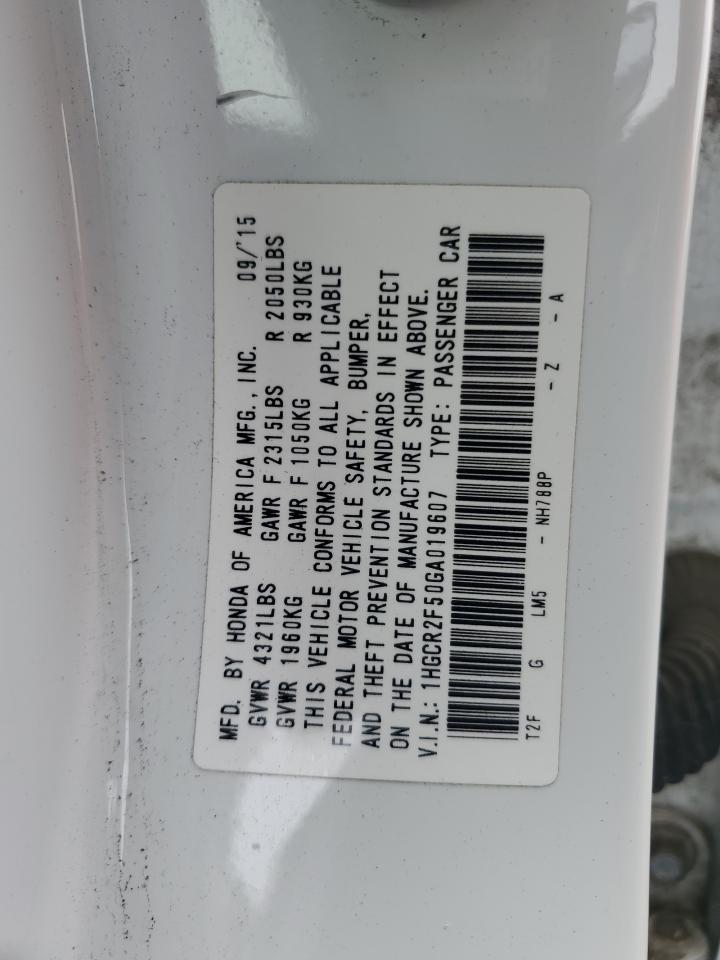 2016 HONDA ACCORD