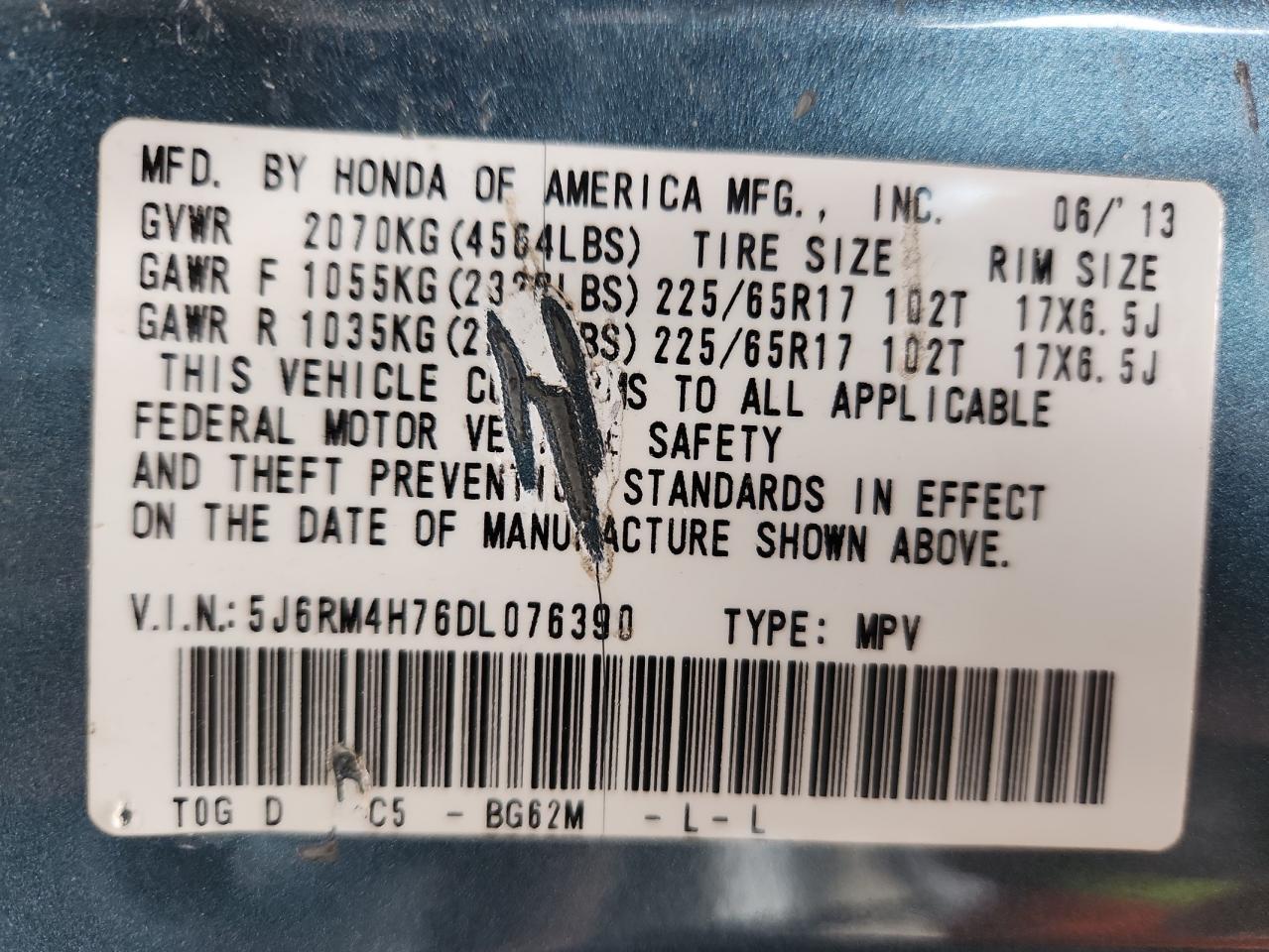 2013 HONDA CR-V