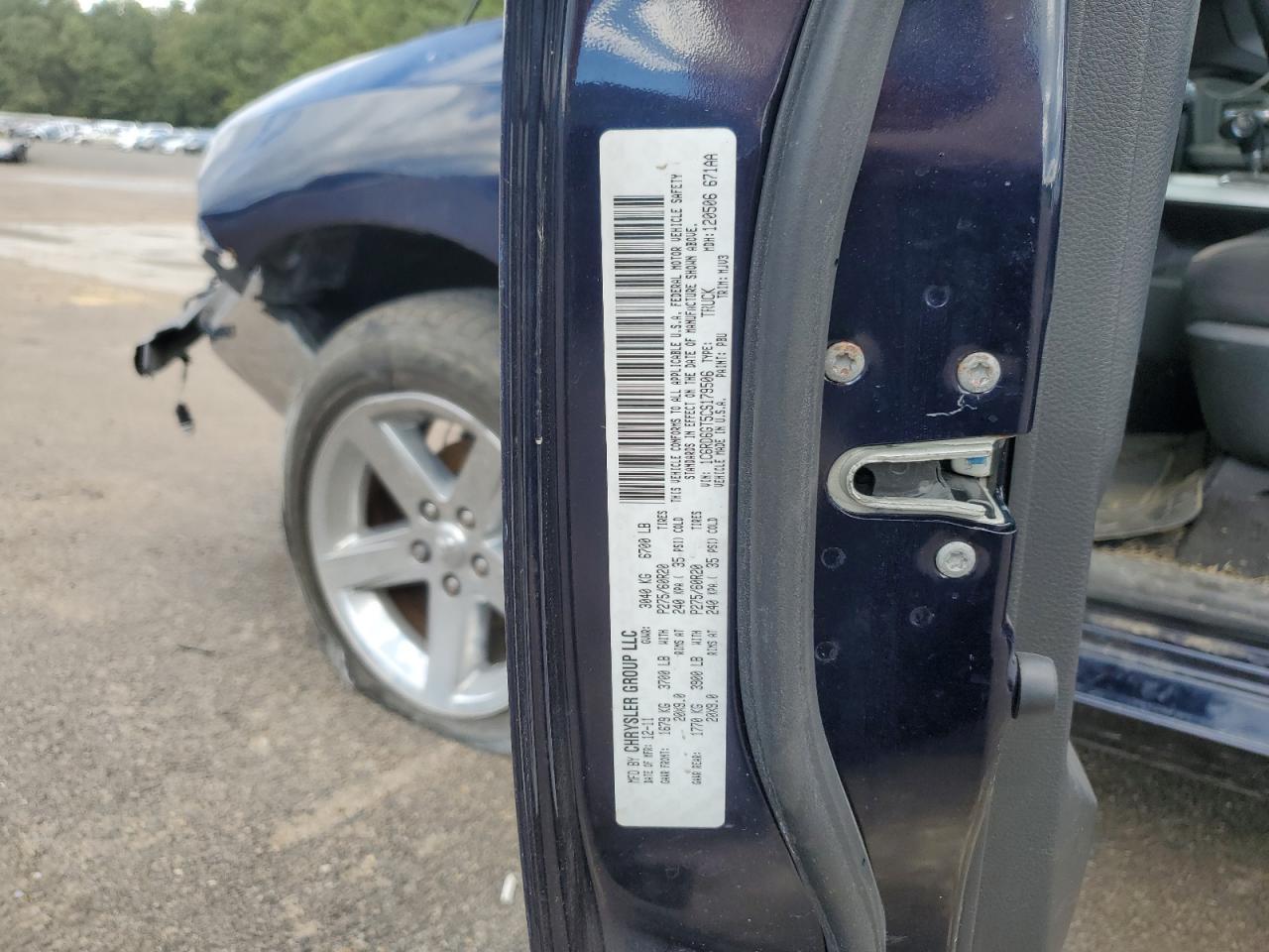 2012 DODGE RAM 1500