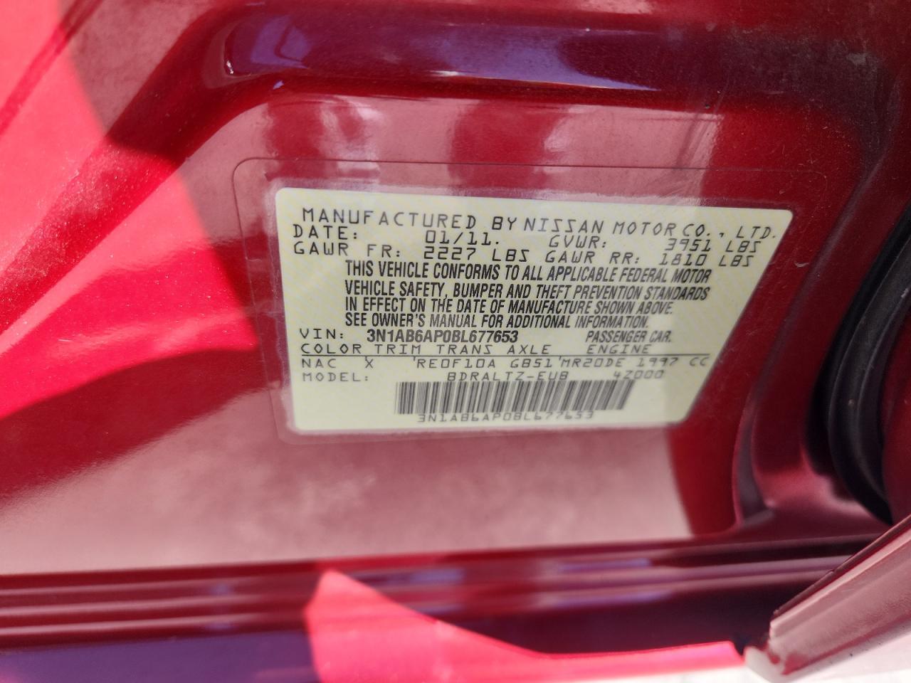 2011 NISSAN SENTRA