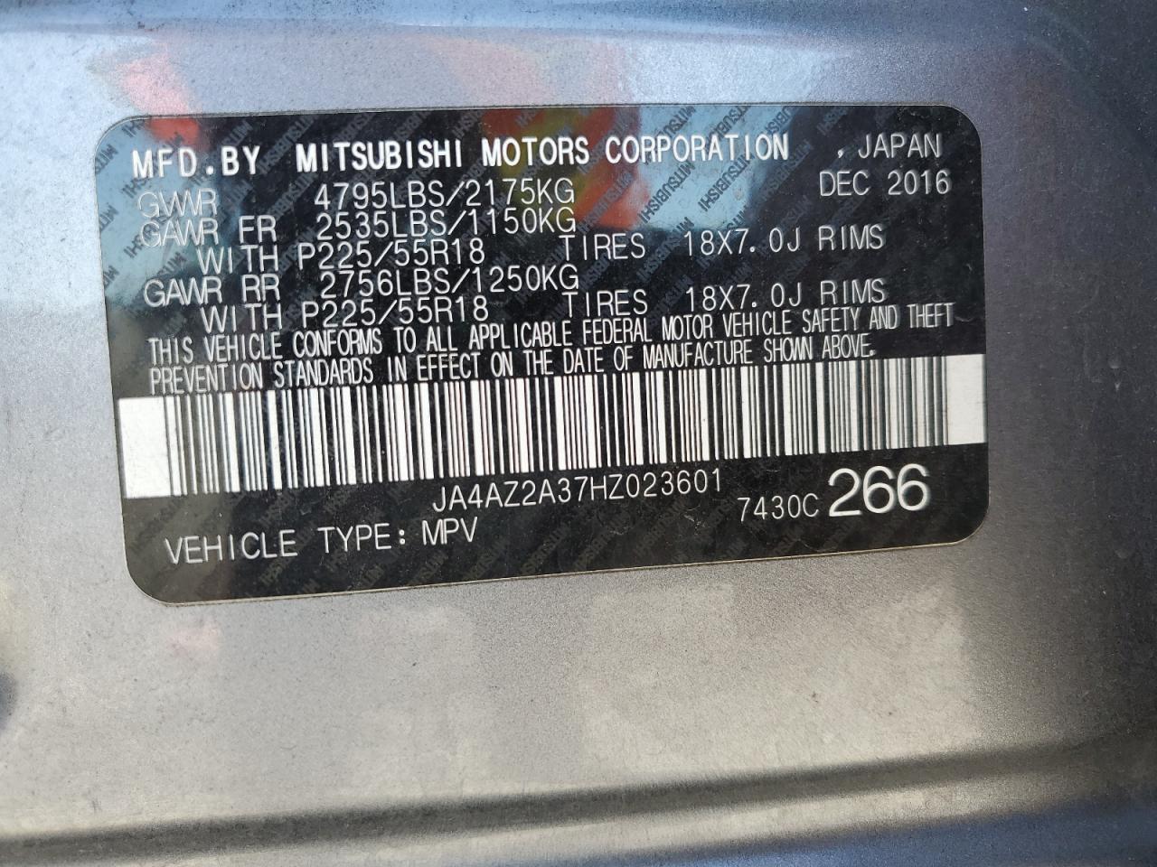 2017 MITSUBISHI outlander